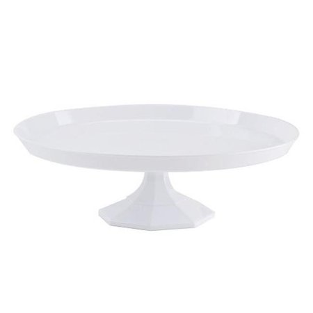 FINELINE SETTINGS Fineline Settings 3601-WH White Medium Cake Stand 3601-WH